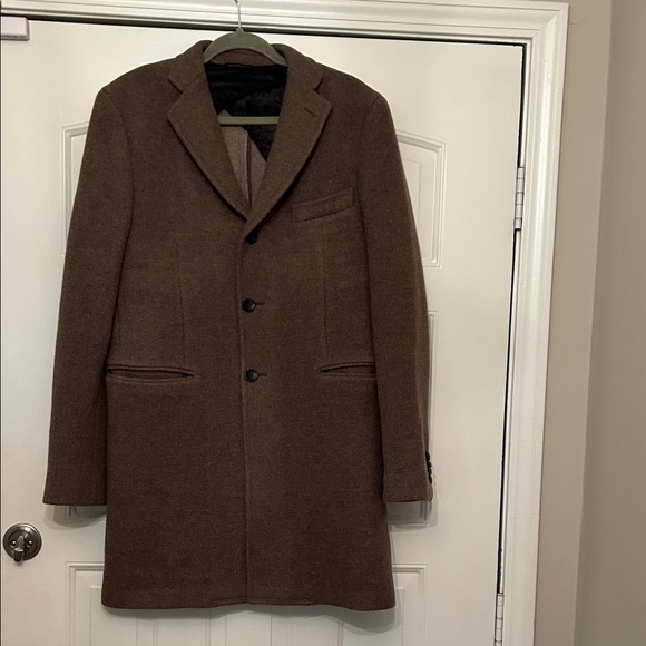 Men’s Tonello Hand Made Italian Brown Coat - Picture 1 of 13